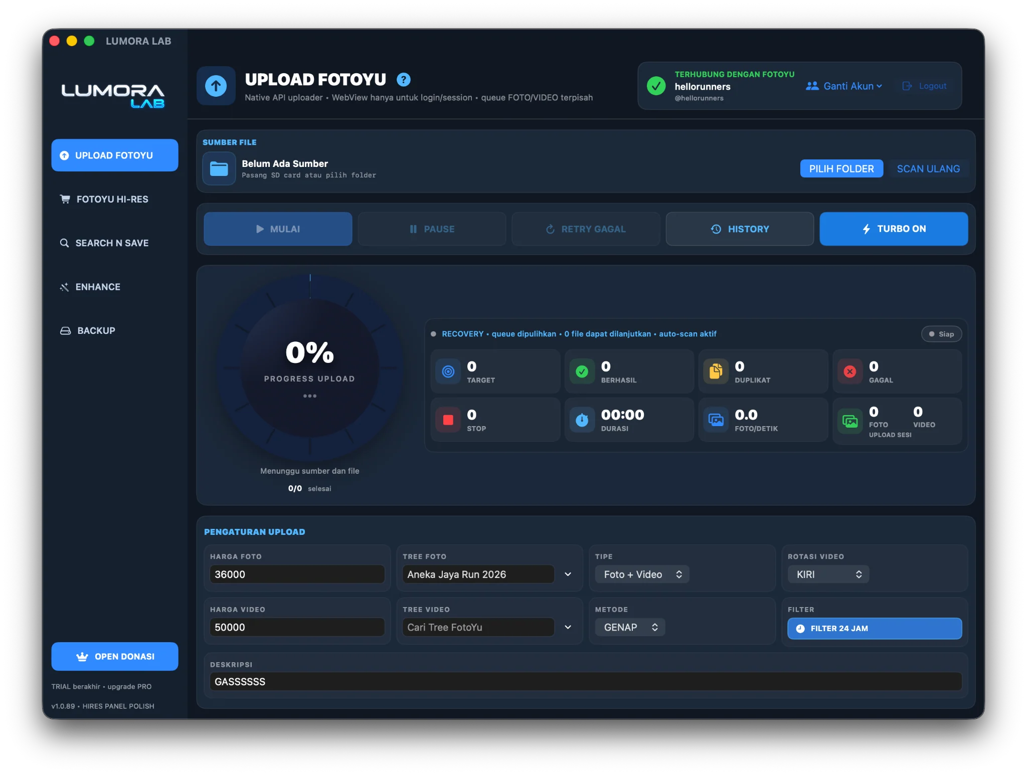 Preview tampilan aplikasi